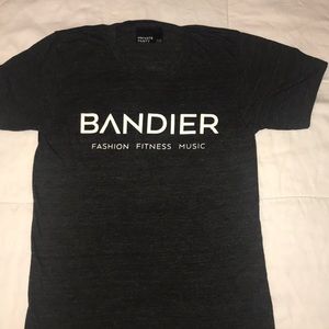 Bandier black short sleeve top